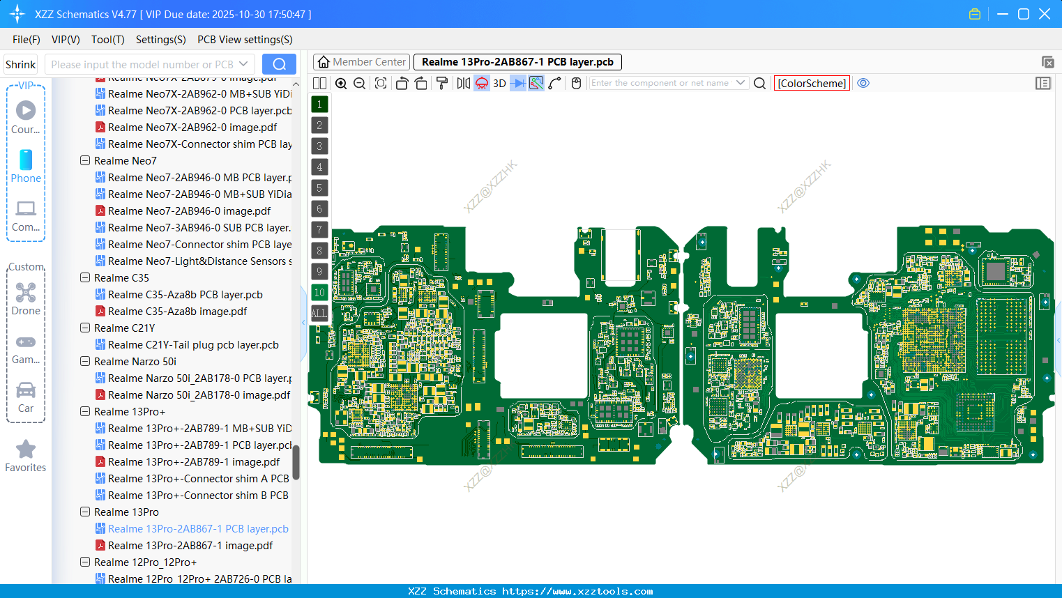 Realme 13Pro-2AB867-1 PCB Layer